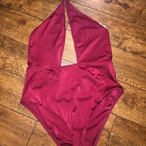 Maroon one piece, size: XL